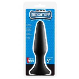 Черная анальная пробка METAL BALL BUTT PLUG - 15 см.