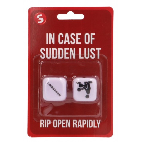 Игральные кубики In Case Of Sudden Lust Sex Dice